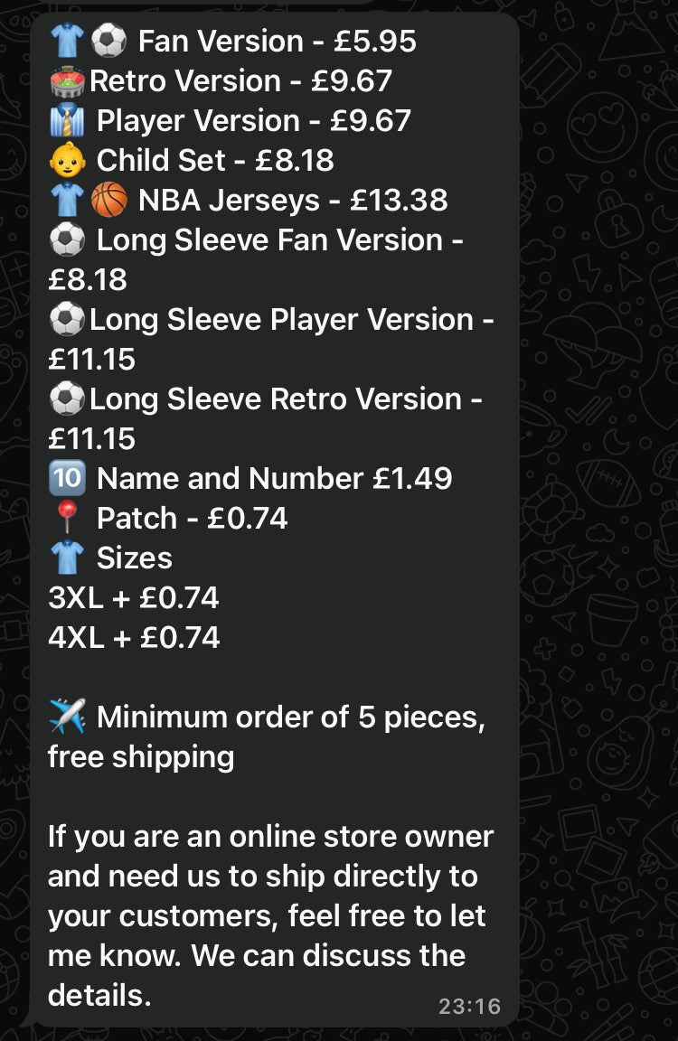 Private Football Shirts Supplier