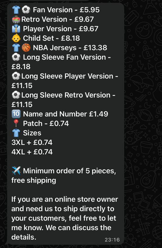 Private Football Shirts Supplier