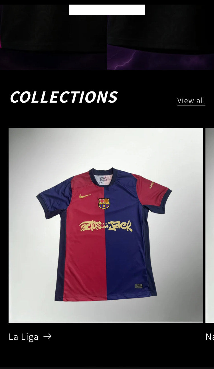 Already Built Football Shirt Reselling Website